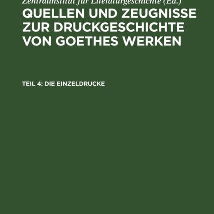 Die Einzeldrucke