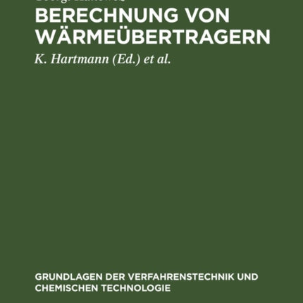 Berechnung Von Wärmeübertragern