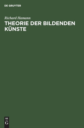 Theorie Der Bildenden Künste