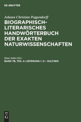 Lieferung 1. H - Hulthen