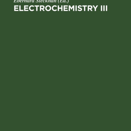 Electrochemistry III