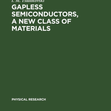 Gapless Semiconductors, a New Class of Materials