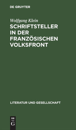 Schriftsteller in Der Französischen Volksfront: Die Zeitschrift  Commune