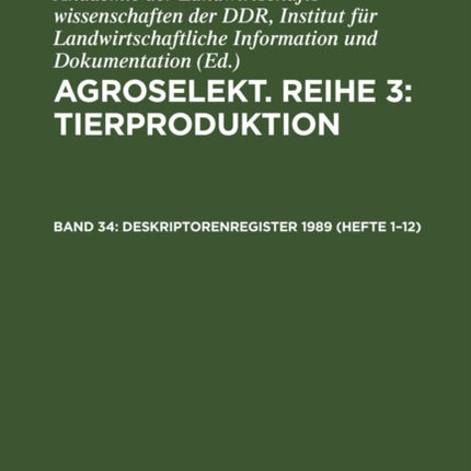 Deskriptorenregister 1989 (Hefte 1-12)