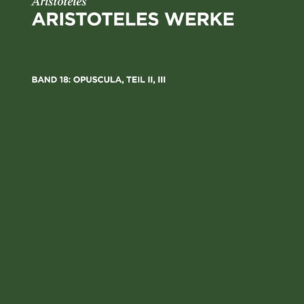 Opuscula, Teil II, III: Mirabilia. de Audibilibus