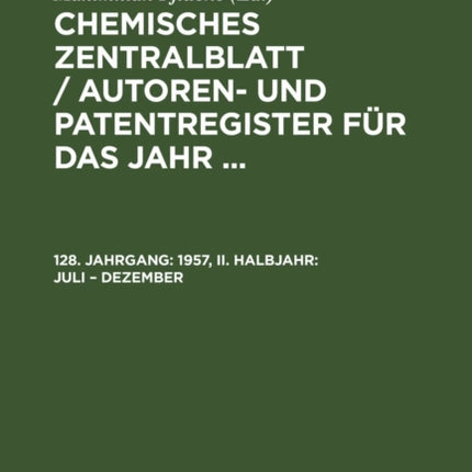1957, II. Halbjahr: Juli - Dezember