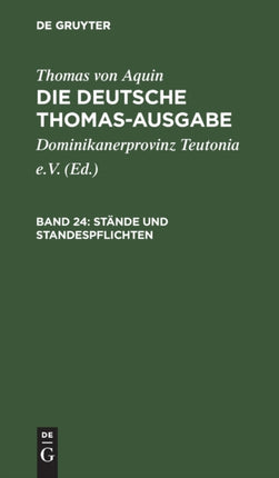 Stände Und Standespflichten: II-II: 183-189