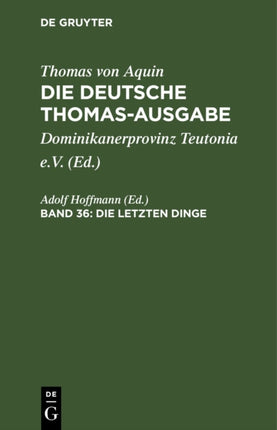 Die Letzten Dinge: Supplement, 87-99