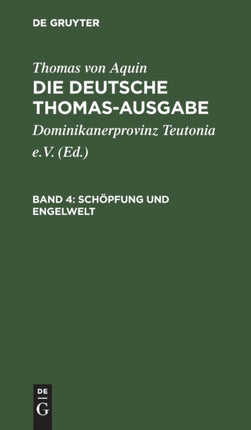 Schöpfung Und Engelwelt: I: 44-64