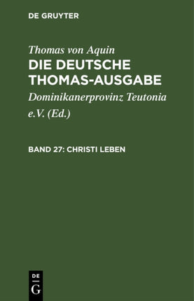 Christi Leben: III: 35-45