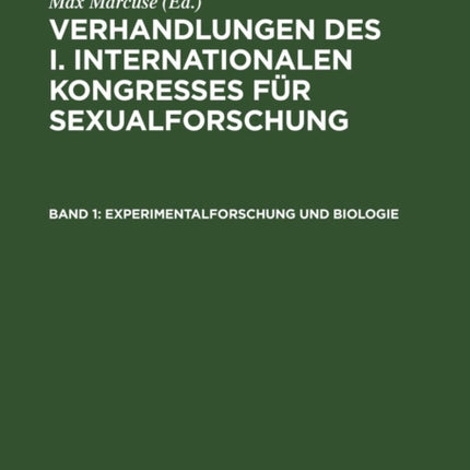 Experimentalforschung Und Biologie