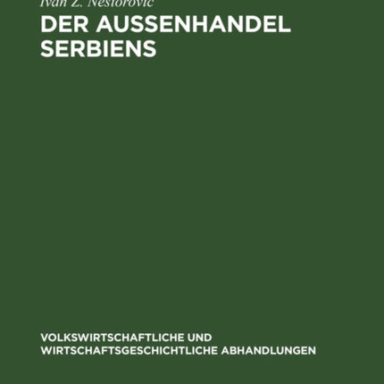 Der Außenhandel Serbiens