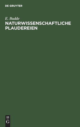Naturwissenschaftliche Plaudereien