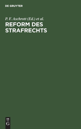 Reform des Strafrechts