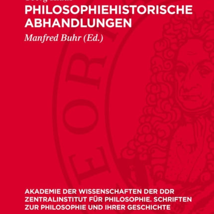 Philosophiehistorische Abhandlungen