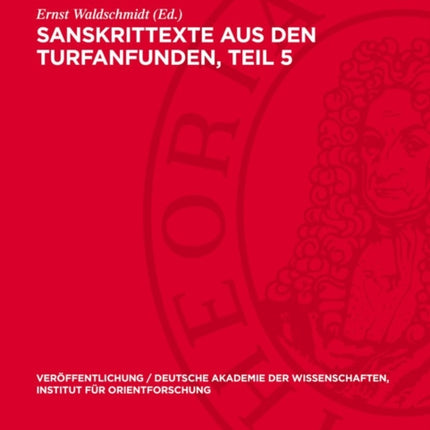 Sanskrittexte Aus Den Turfanfunden Teil 5