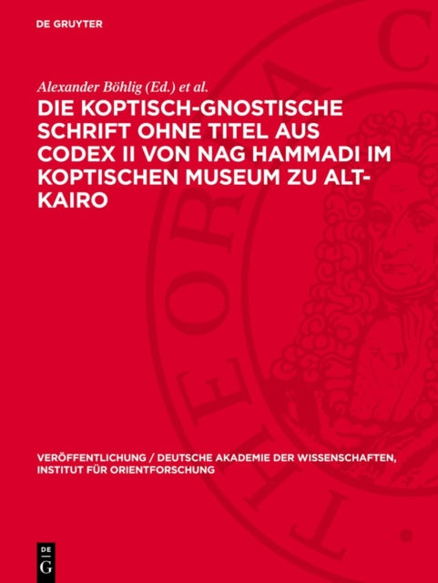 Die KoptischGnostische Schrift Ohne Titel Aus