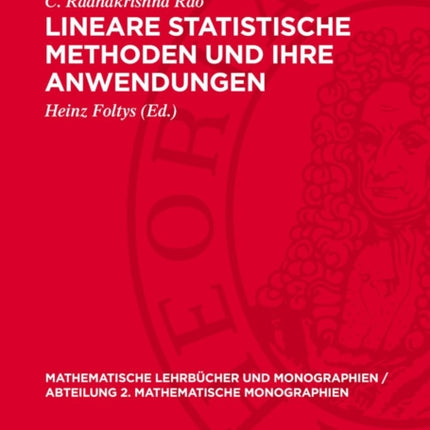 Lineare Statistische Methoden Und Ihre