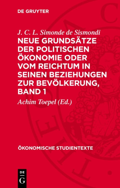 Neue Grundsätze Der Politischen Ökonomie Oder Vom