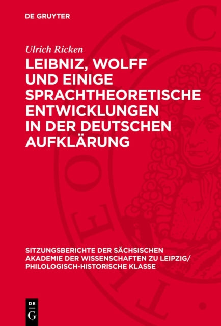 Leibniz Wolff Und Einige Sprachtheoretische