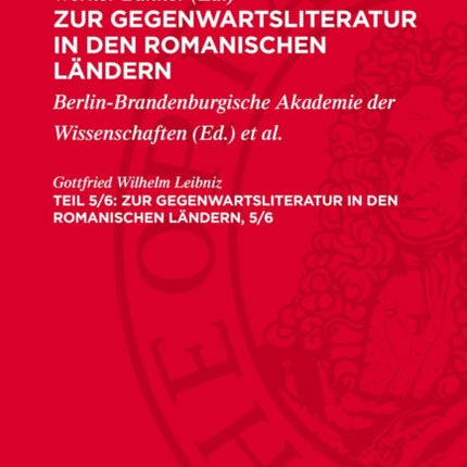Zur Gegenwartsliteratur in Den Romanischen