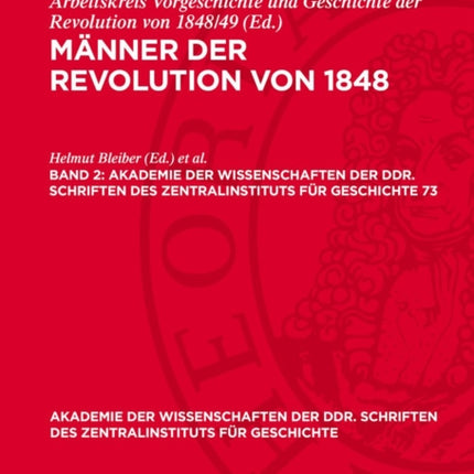 Männer Der Revolution Von 1848. Band 2