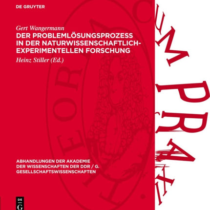 Der Problemlösungsprozeß in Der NaturwissenschaftlichExperimentellen Forschung