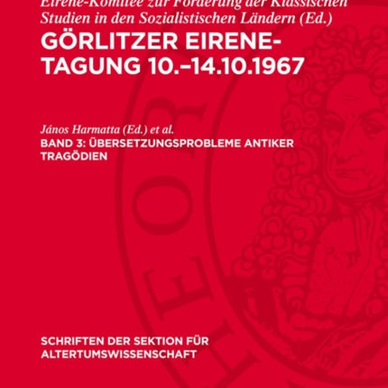 Übersetzungsprobleme Antiker Tragödien