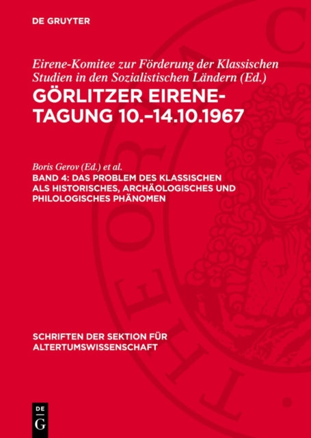 Das Problem Des Klassischen ALS Historisches