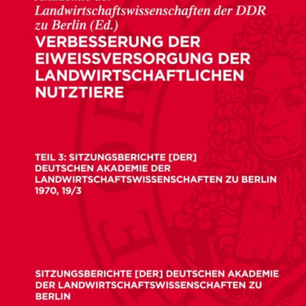 Sitzungsberichte der Deutschen Akademie der