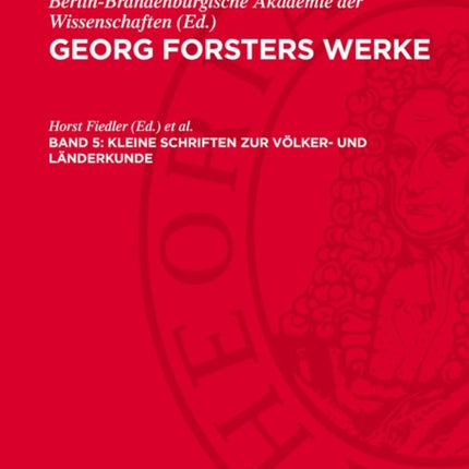 Kleine Schriften Zur Völker Und Länderkunde
