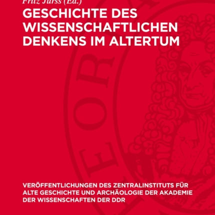 Geschichte Des Wissenschaftlichen Denkens Im