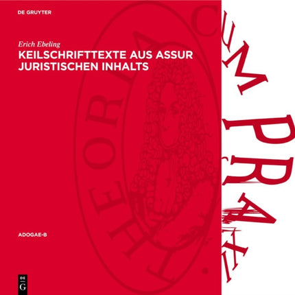 Keilschrifttexte Aus Assur Juristischen Inhalts