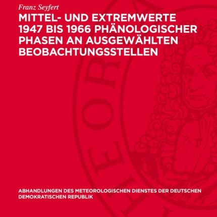 Mittel Und Extremwerte 1947 Bis 1966