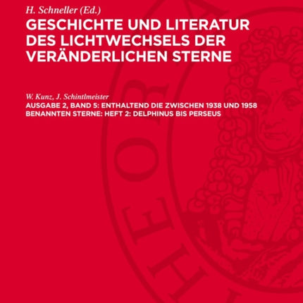Enthaltend Die Zwischen 1938 Und 1958 Benannten Sterne Heft 2 Delphinus Bis Perseus
