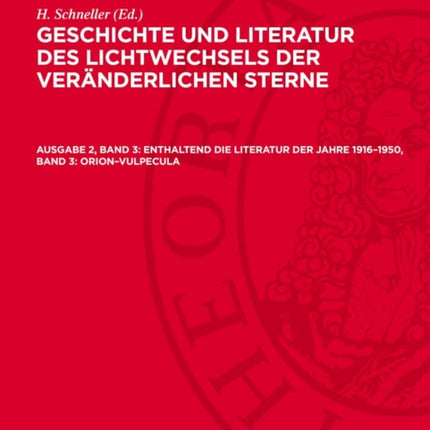 Enthaltend Die Literatur Der Jahre 19161950 Band 3 OrionVulpecula