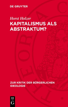 Kapitalismus ALS Abstraktum