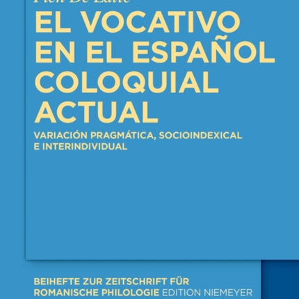 El Vocativo En El Español Coloquial Actual