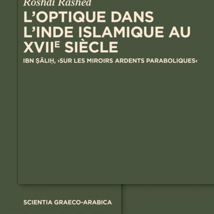 LOptique Dans lInde Islamique Au Xviie Siècle