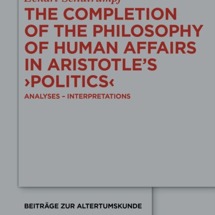 The Completion of the Philosophy of Human Affairs