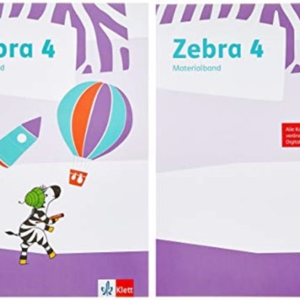 Zebra 4 Lehrerband und Materialband zum Verbrauchsmaterial Klasse 4 Paket Lehrerband und Materialband zum Verbrauchsmaterial Klasse 4