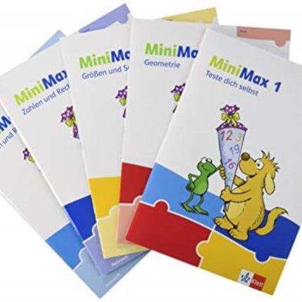 MiniMax 1. Schülerpaket 4 Themenhefte Zahlen und Rechnen A Zahlen und Rechnen B Größen und Sachrechnen Geometrie  Verbrauchsmaterial Klasse 1