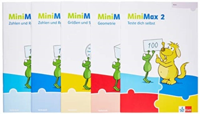 MiniMax 2. Schülerpaket 5 Hefte Zahlen und Rechnen A Zahlen und Rechnen B Größen und Sachrechnen Geometrie Testedichselbst Beilage  Verbrauchsmaterial Klasse 2