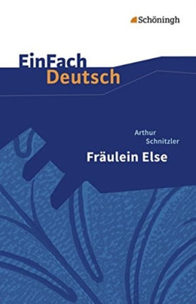 Frulein Else EinFach Deutsch Textausgaben Gymnasiale Oberstufe