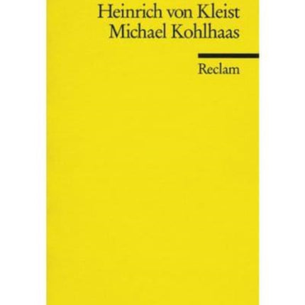 Michael Kohlhaas Aus einer alten Chronik