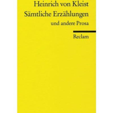 Samtliche Erzahlungen