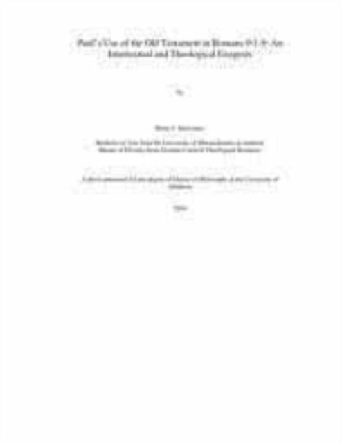 Paul and the Nations: The Old Testament and Jewish Background of Paul's Mission to the Nations with Special Reference to the Destination of Galatians