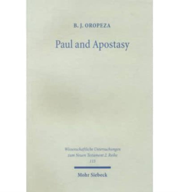 Paul and Apostasy