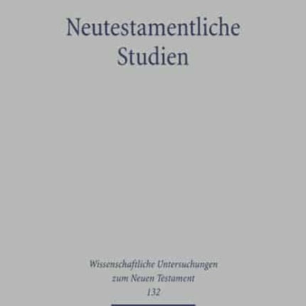 Neutestamentliche Studien