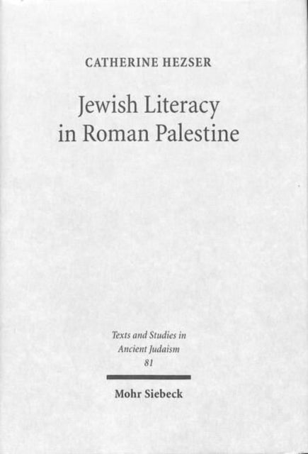 Jewish Literacy in Roman Palestine